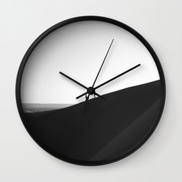 Zen Minimalist Desert Dune Wall Clock | Scenery, Film, Roundphoto, Circlephoto, Digital, Landscape, Circleframe, Hdr, Nature, Treesmountainssky 