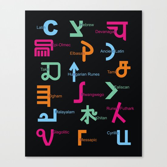 C in Scripts Around the World /I Canvas Print