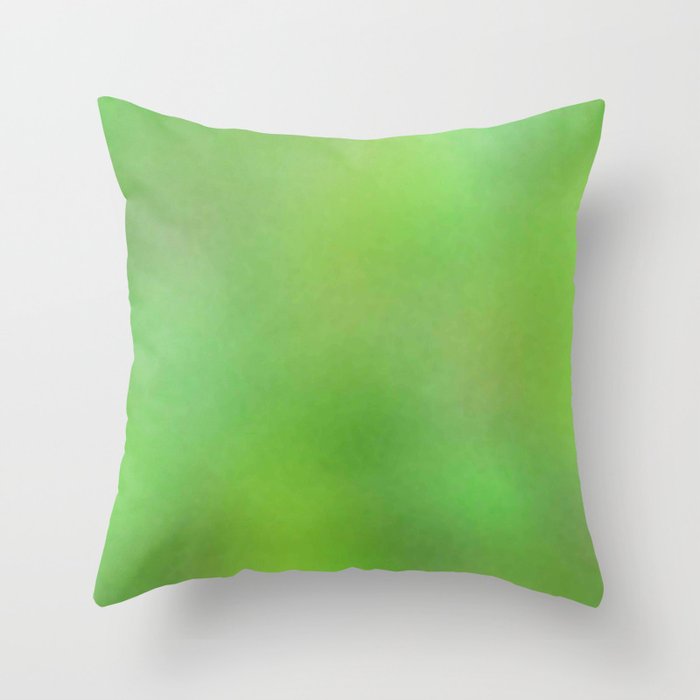 Color gradient and texture 75 green Throw Pillow