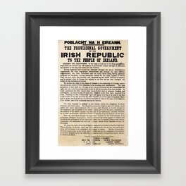Irish Proclamation of Independence Framed Art Print