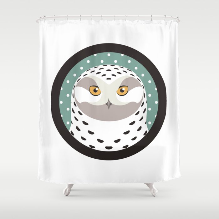Snowy Owl Shower Curtain