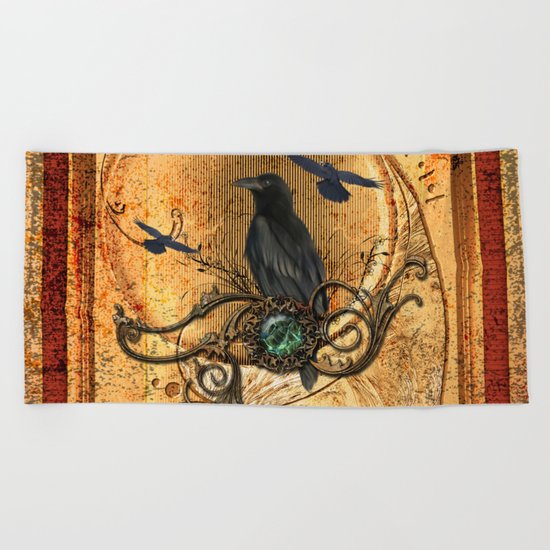 The crow Beach Towel