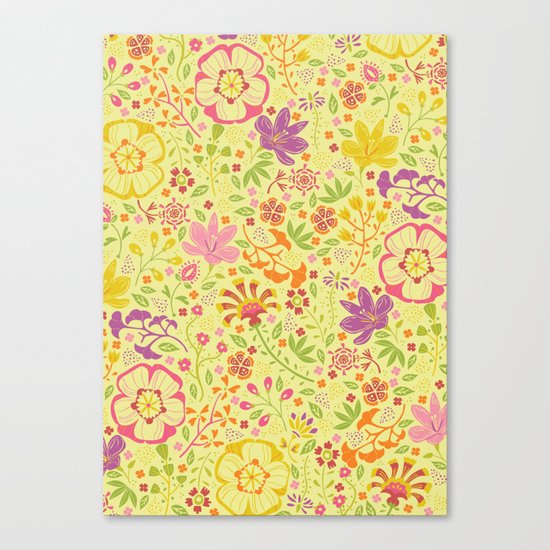 Oriental Blooms Canvas Print