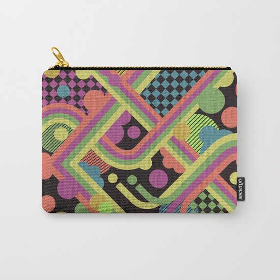Multi-Color Geometric Fantasy Carry-All Pouch