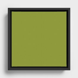 Wasabi Green Framed Canvas
