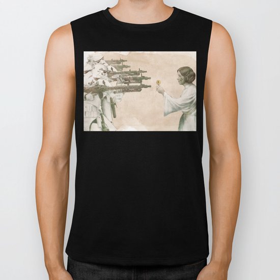 Flowers for Alderaan Biker Tank