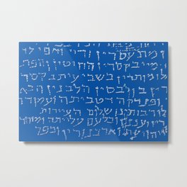 Biblical fragment background Metal Print
