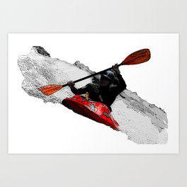 It's All about the Rapids! Art Print