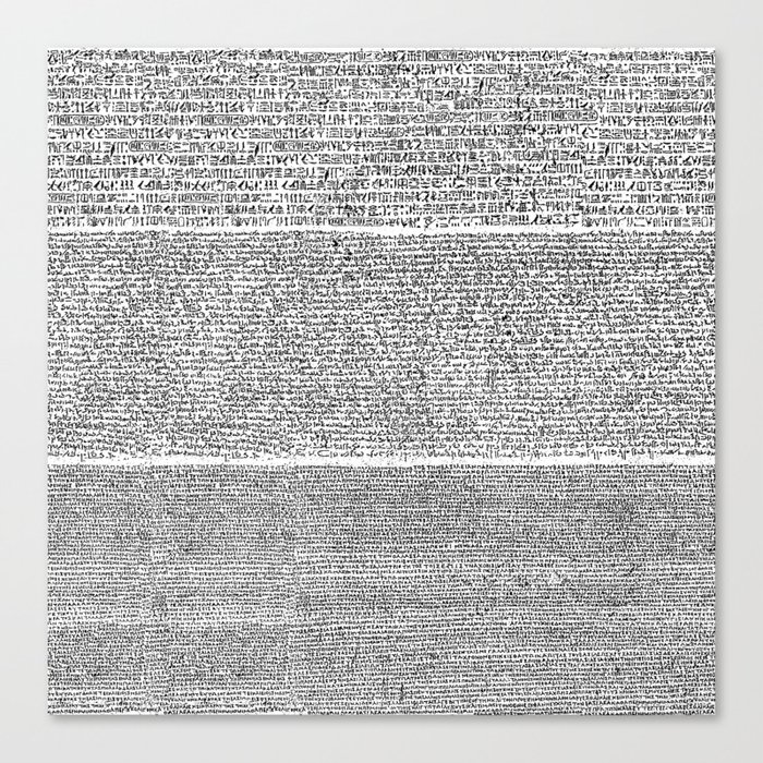 The Rosetta Stone Canvas Print