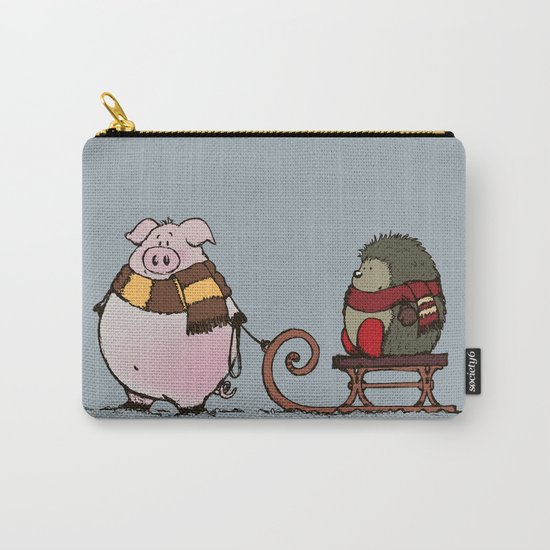 Pig and hedgehog Carry-All Pouch