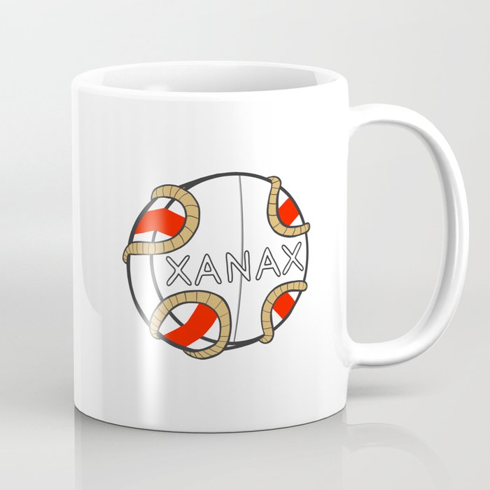 Xanax Circular Life Raft Coffee Mug