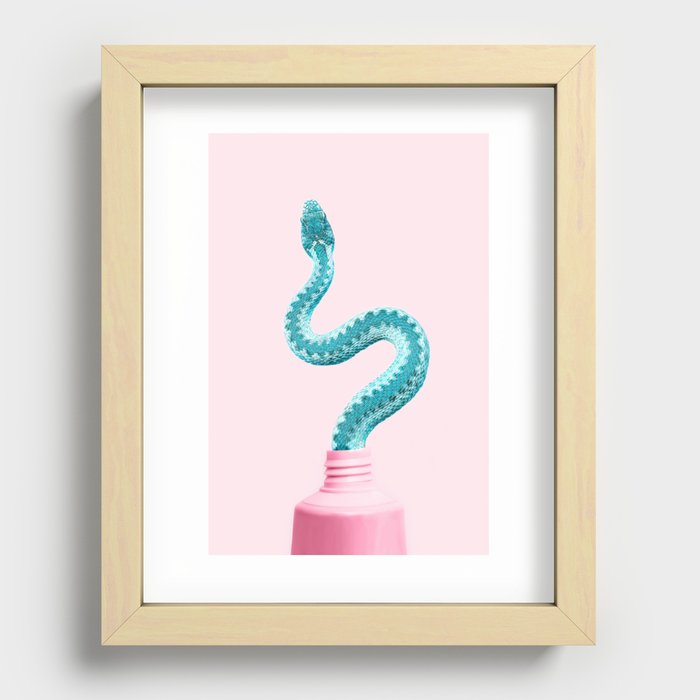 Snake-paste Recessed Framed Print