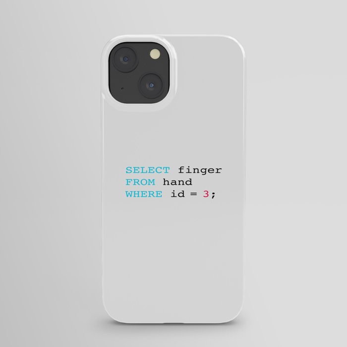Middle finger iPhone Case
