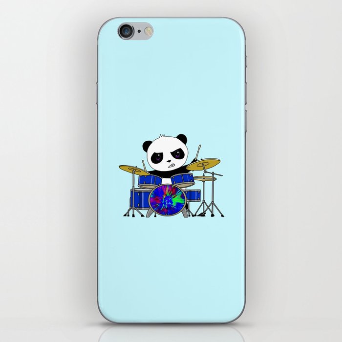 A Drumming Panda iPhone Skin