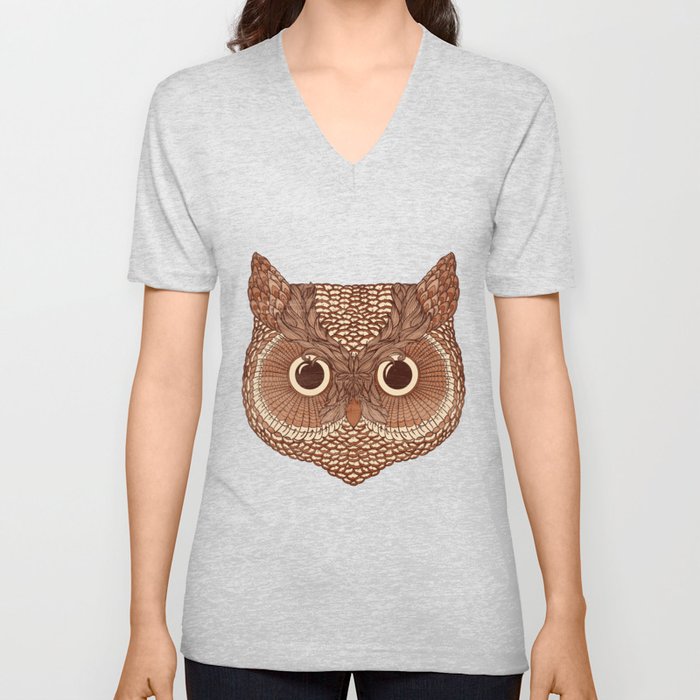 Owlustrations 2 V Neck T Shirt
