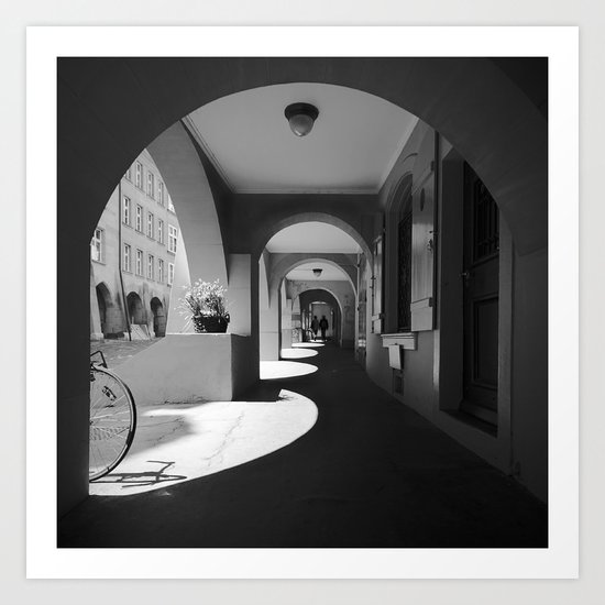 Straight and Curvy Art Print