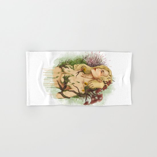 Feminine Nature Hand & Bath Towel