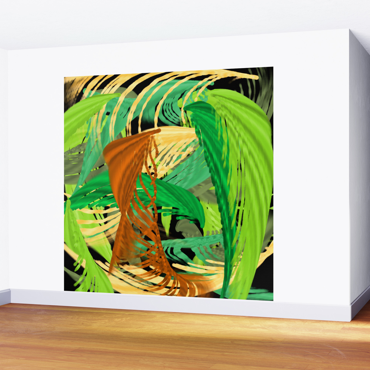Into The Jungle Digital Painting Wall Mural By Katerina Ez Society6