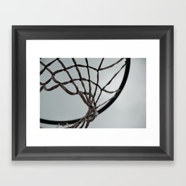 Basketball hoop Framed Art Print