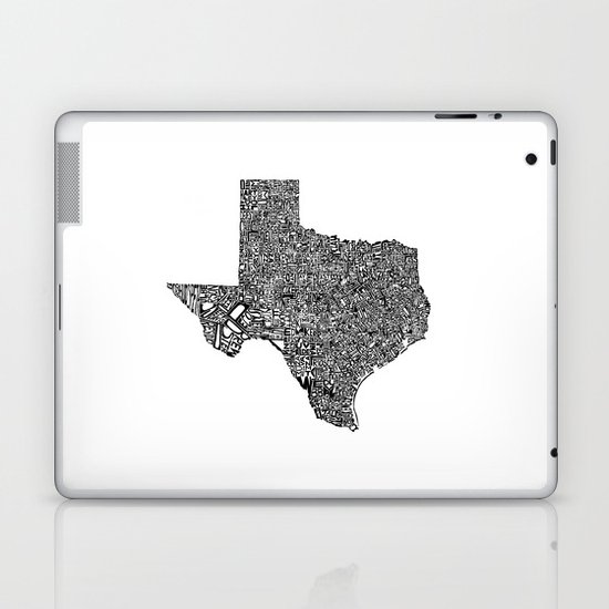 Typographic Texas Laptop & iPad Skin