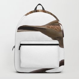 Rustic Bunting Bird Vector Isolated Backpack