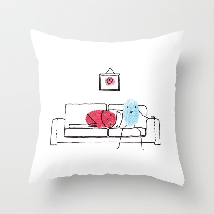 Couch Potatoes Throw Pillow