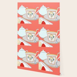 Afternoon Tea Wallpaper For Any Decor Style Society6 Afternoon Tea Wallpaper For Any Decor Style Society6