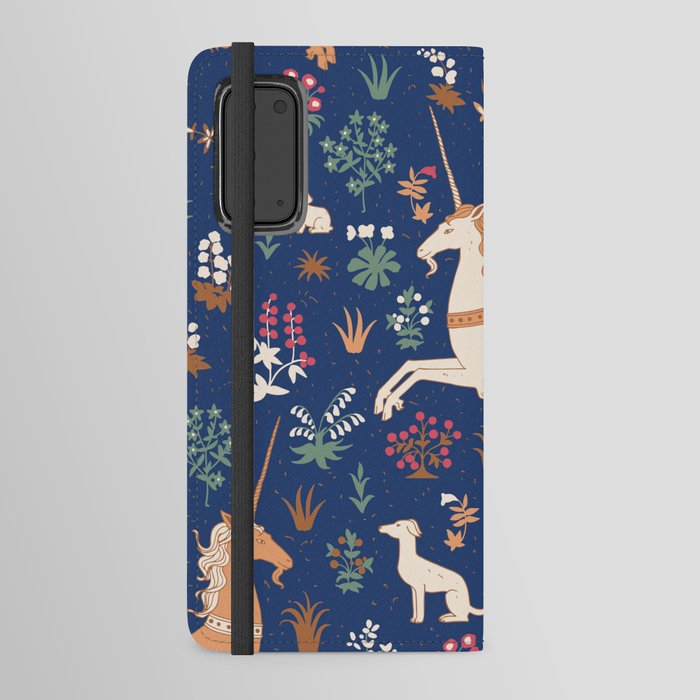 Magical Medieval Unicorn Forest Android Wallet Case