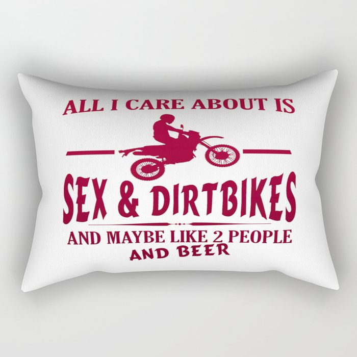 SEX AND DIRTBIKES Rectangular Pillow