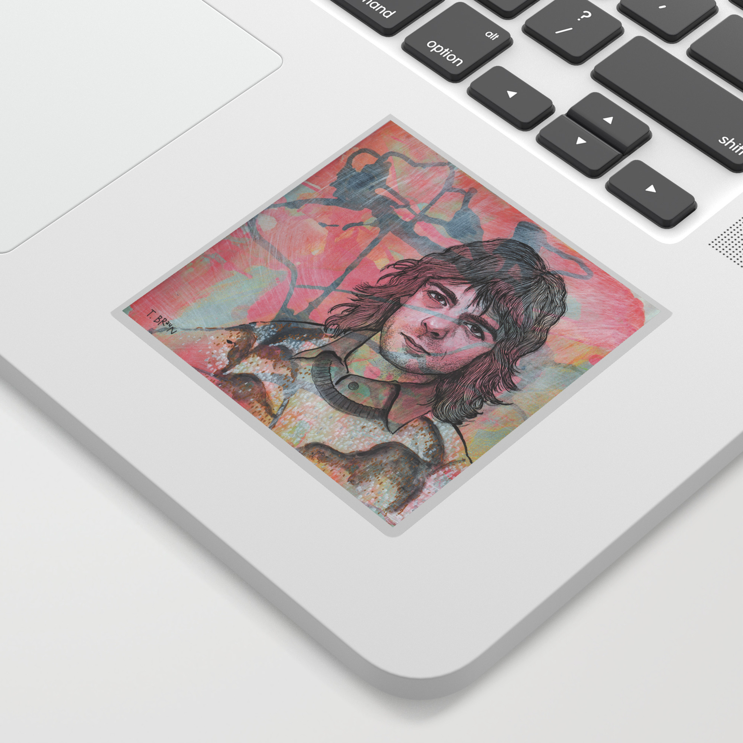 Rick Wright Comfortably Numb Sticker By Tbraunstudio Society6