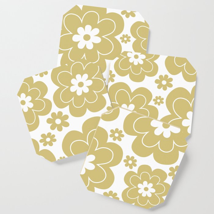 Retro Flower Pattern 603 Coaster