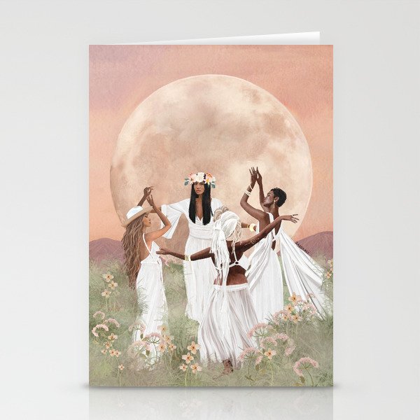 Moon dancers Stationery Cards