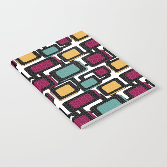 Seamless pattern with geometric elements Notebook