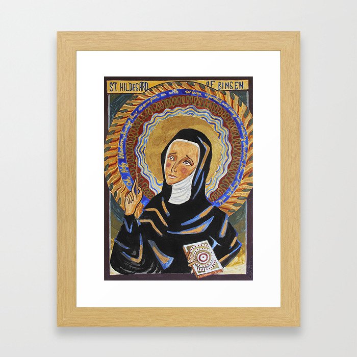 St. Hildegard of Bingen Framed Art Print