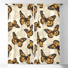 Monarch butterfly pattern Blackout Curtain