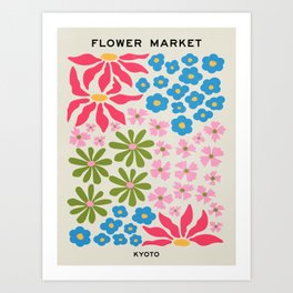 Flower Market 02: Kyoto Art Print