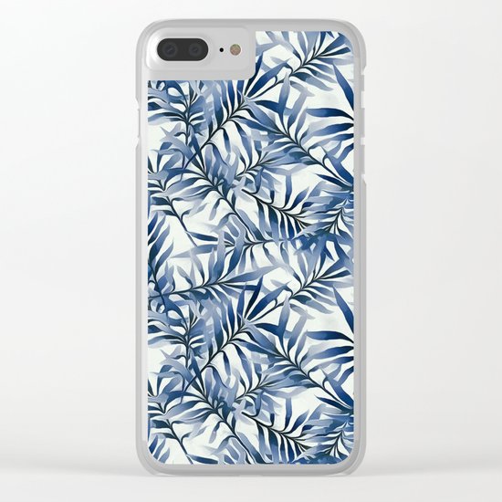 Indigo leaves Clear iPhone Case
