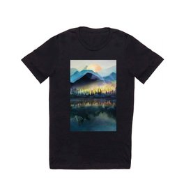 Mountain Lake Under Sunrise T Shirt