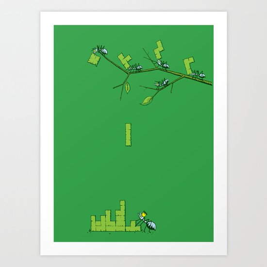 Amazon Addiction Art Print
