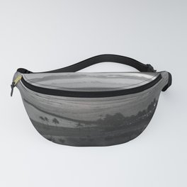 Black and White Hawaii Sunset Fanny Pack