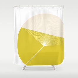 Retro Mod Flowers #3 by Friztin Shower Curtain