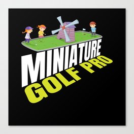 Miniature Golf Pro Golfer Canvas Print