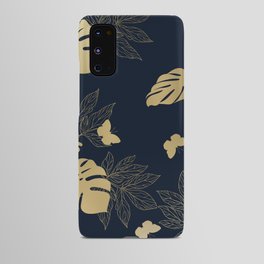 Palm Leaves and Butterflies Floral Prints Android Case