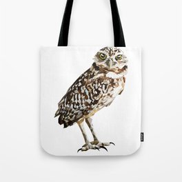 Low Poly  Burrowing Owl Tote Bag