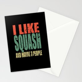 Squash Saying funny Stationery Card