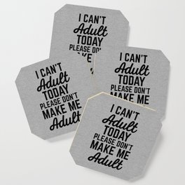 Can't Adult Today (Heather) Funny Quote Coaster