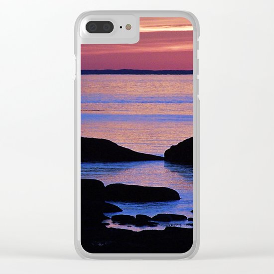 Nature's Evening Kiss Clear iPhone Case
