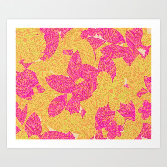 Geo Floral Art Print