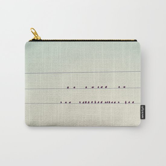 thirty-seven little birds sitting in a row ... Carry-All Pouch