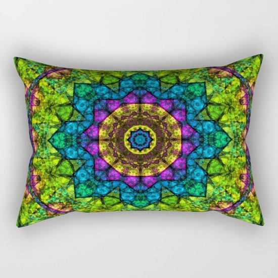 kaleidoscope Crystal Abstract G50 Rectangular Pillow